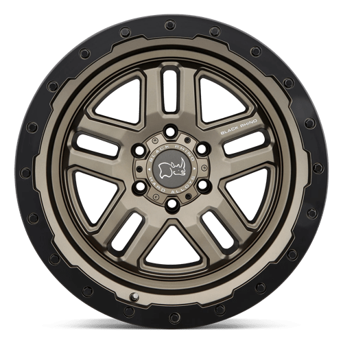 Black Rhino BARSTOW Matte Bronze W/ M-black Ring 20x9.5 +12 6x135mm 87.1mm - Wheelwiz