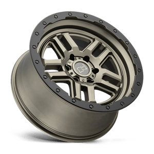 Black Rhino BARSTOW Matte Bronze W/ M-black Ring 17x8 +38 6x130mm 84.1mm - Wheelwiz