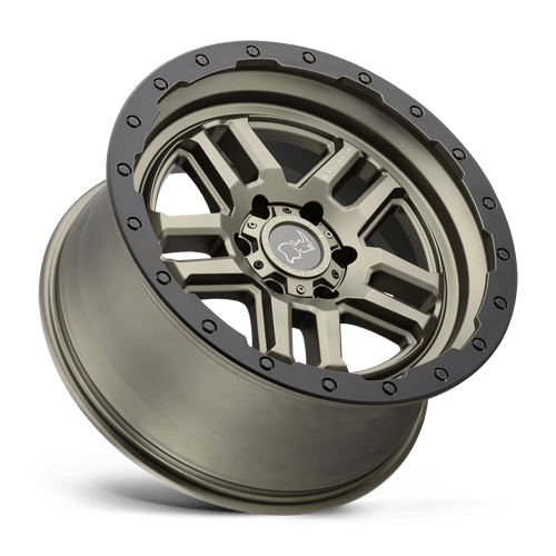 Black Rhino BARSTOW Matte Bronze W/ M-black Ring 19x8 +30 5x114.3mm 76.1mm - Wheelwiz