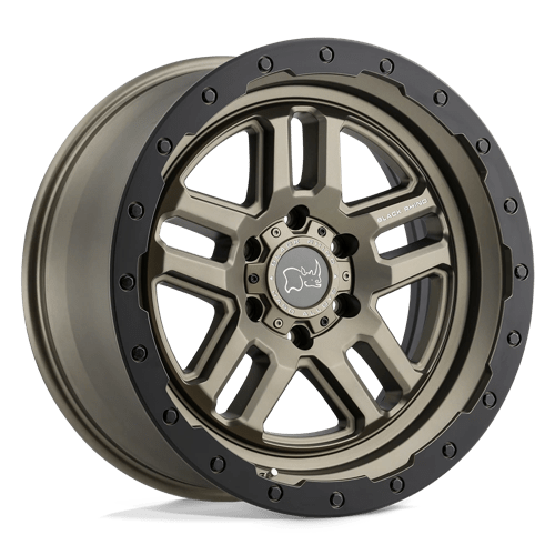 Black Rhino BARSTOW Matte Bronze W/ M-black Ring 20x9.5 +12 6x139.7mm 112.1mm - Wheelwiz