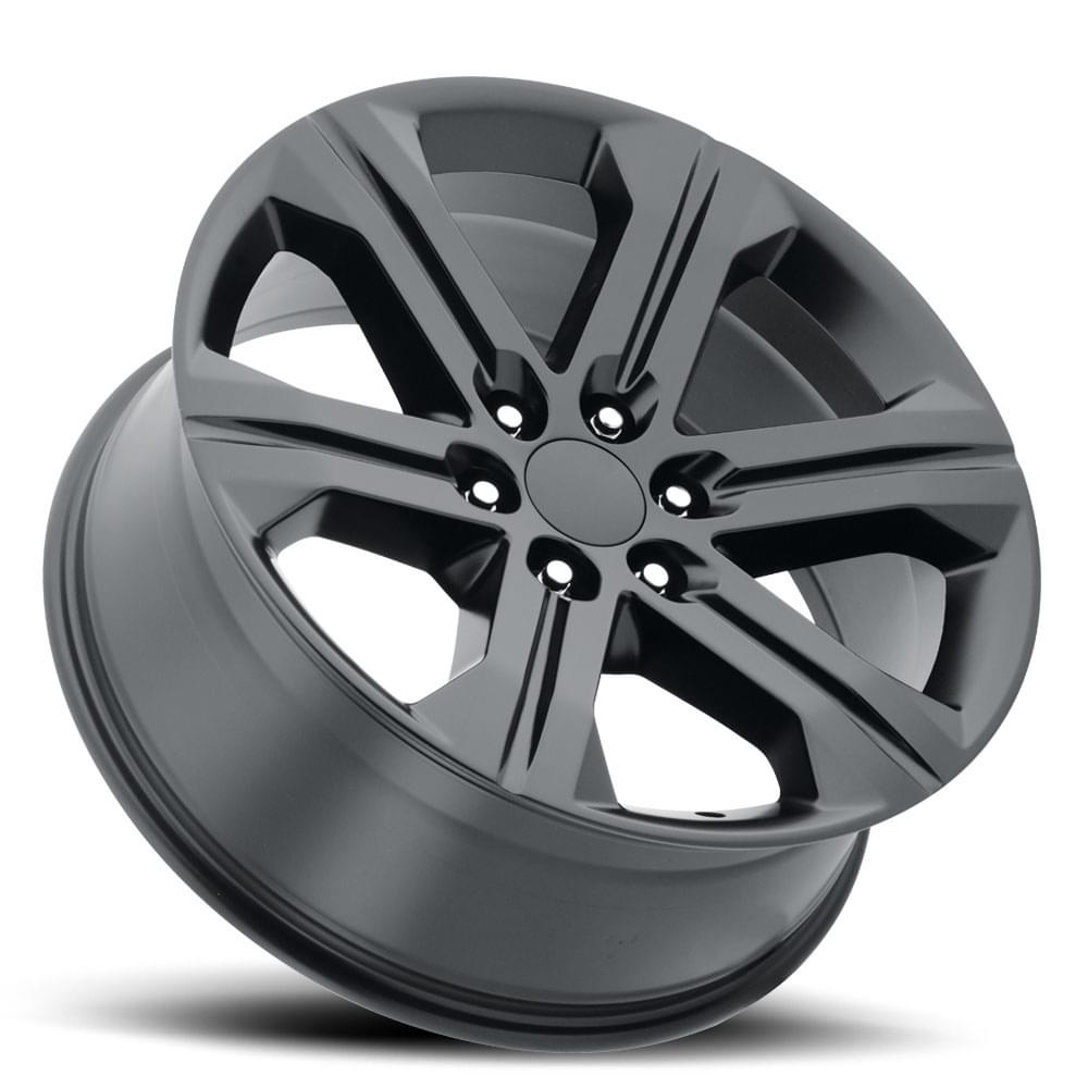 Factory Reproductions FR 47 Satin Black 22x9 +24 6x139.7mm 78.1mm