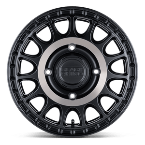 Black Rhino SANDSTORM UTV Semi Gloss Black W/ Mach Tint 15x7 +36 4x156mm 132mm - Wheelwiz