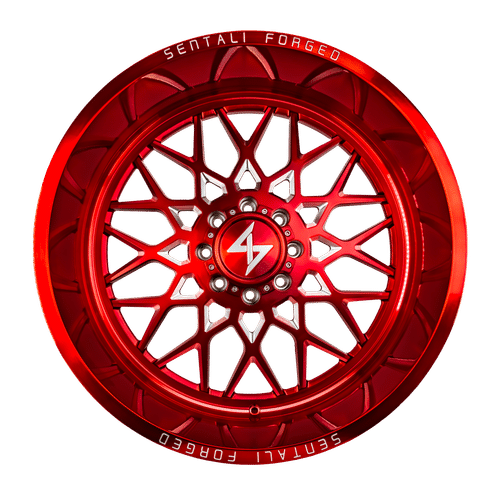 Sentali Forged SF-5 Red Milled 24x16 -99 5x139.7mm 0mm - WheelWiz