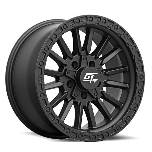 GT Off-Road Chamber Matte Black Matte Black 17x9 +12 8x165.1|8x180mm 125.2mm