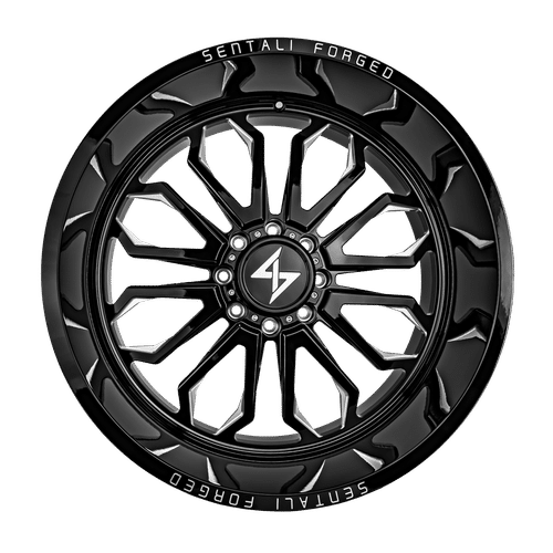 Sentali Forged SF-3 Gloss Black Milled 24x16 -99 5x139.7mm 0mm - WheelWiz