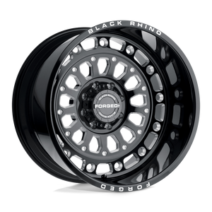 Black Rhino CENTURION Gloss Black W/ Milled Spokes 24x14 -76 5x127mm 71.5mm - WheelWiz