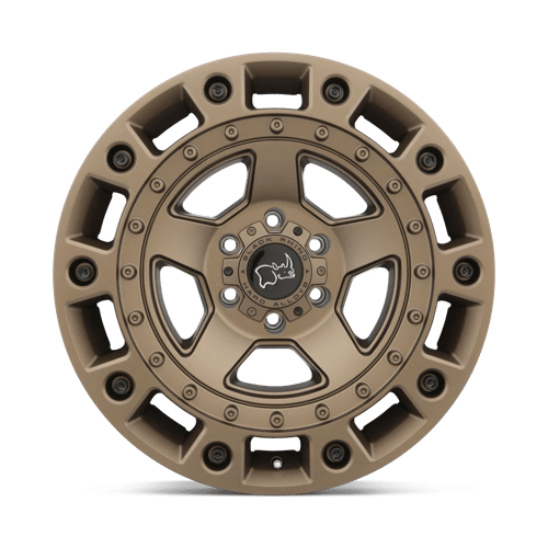 Black Rhino CINCO Bronze W/ Black Bolts 17x9.5 -18 5x127mm 71.5mm - Wheelwiz