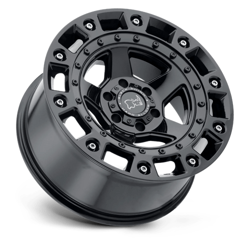 Black Rhino CINCO Gloss Black W/ Stainless Bolt 20x9.5 +12 6x135mm 87.1mm - WheelWiz