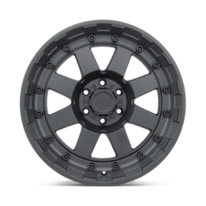 Black Rhino CLEGHORN Matte Black 17x8.5 -18 8x170mm 125.1mm - WheelWiz