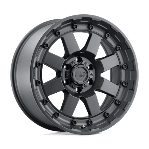 Black Rhino CLEGHORN Matte Black 17x8.5 -18 5x127mm 71.5mm - Wheelwiz