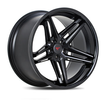 Ferrada Wheels CM1 Matte Black / Gloss Black Lip 19x9.5 +45 5x112mm 66.56mm