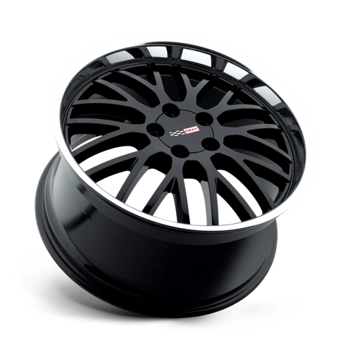 Cray MANTA Gloss Black W/ Mirror Cut Lip 18x9 +50 5x120.65mm 70.3mm - WheelWiz