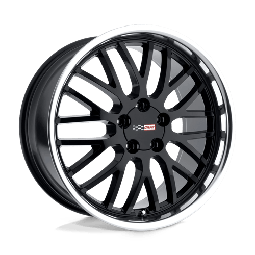 Cray MANTA Gloss Black W/ Mirror Cut Lip 18x9 +50 5x120.65mm 70.3mm - WheelWiz