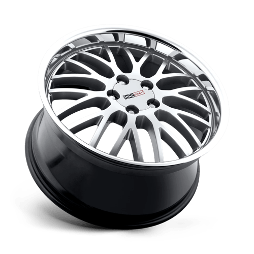 Cray MANTA Hyper Silver W/ Mirror Cut Lip 20x9 +50 5x120.65mm 70.3mm - WheelWiz