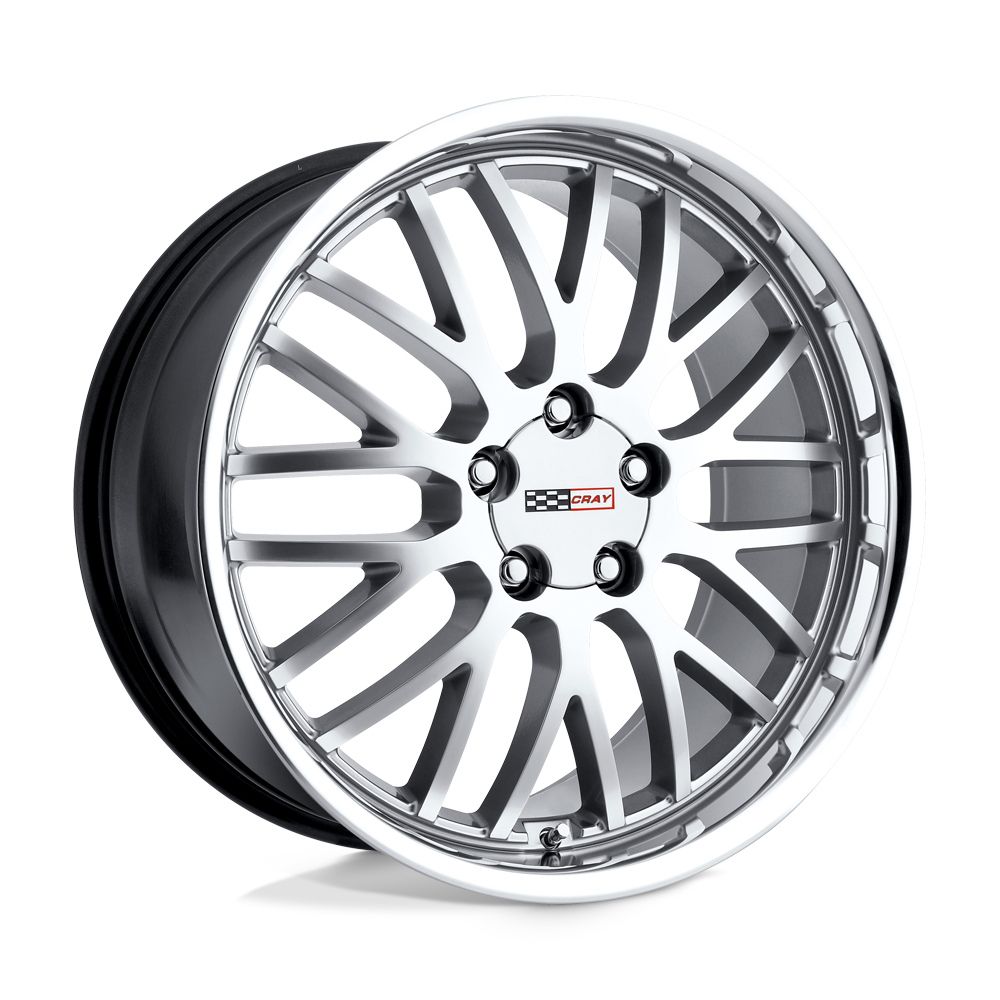 Cray MANTA Hyper Silver W/ Mirror Cut Lip 18x10.5 +65 5x120.65mm 70.3mm - WheelWiz
