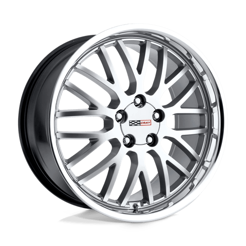 Cray MANTA Hyper Silver W/ Mirror Cut Lip 17x9 +50 5x120.65mm 70.3mm - WheelWiz