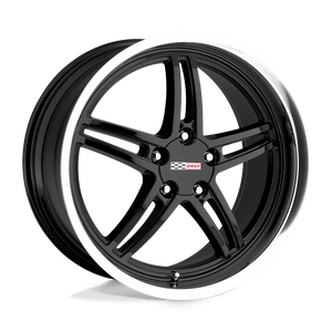 Cray SCORPION Gloss Black W/ Mirror Cut Lip 17x9 +50 5x120.65mm 70.3mm - WheelWiz