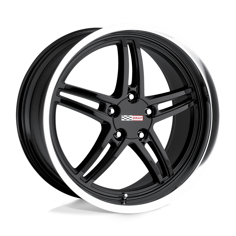 Cray SCORPION Gloss Black W/ Mirror Cut Lip 20x10.5 +65 5x120.65mm 70.3mm - WheelWiz