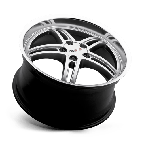 Cray SCORPION Hyper Silver W/ Mirror Cut Lip 19x9 +50 5x120.65mm 70.3mm - WheelWiz