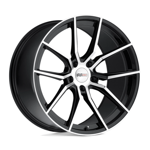 Cray SPIDER Gloss Black W/ Mirror Cut Face 18x9.5 +56 5x120.65mm 70.3mm - WheelWiz