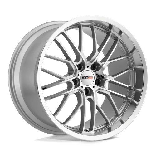 Cray EAGLE Silver W Mirror Cut Face &amp; Lip 19x9 +50 5x120.65mm 70.3mm - Wheelwiz