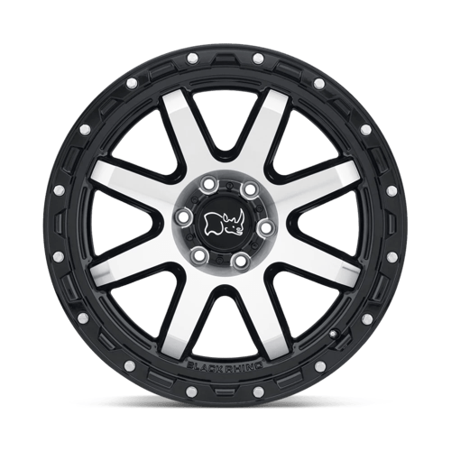 Black Rhino COYOTE Gloss Black W/ Mach Face 18x9 +12 6x135mm 87.1mm - Wheelwiz