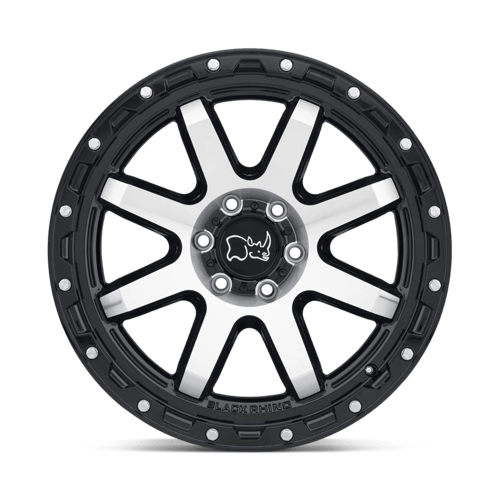 Black Rhino COYOTE Gloss Black W/ Mach Face 18x9 +12 6x139.7mm 112.1mm - Wheelwiz