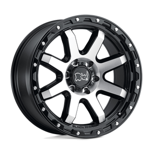 Black Rhino COYOTE Gloss Black W/ Machined Face & Stainless Bolts 18x9 +6 8x170mm 125.1mm - WheelWiz