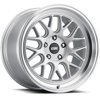 ESR Wheels CR1 Hyper Silver Machine Lip 18x10.5 +22 Custom 72.6mm