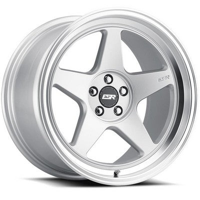 ESR Wheels CR5 Hyper Silver Machine Lip 19x9 -99 Custom 99mm