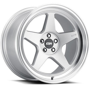 ESR Wheels CR5 Hyper Silver Machine Lip 18x9.5 +35 5x112mm 66.6mm - Wheelwiz