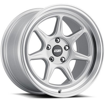 ESR Wheels CR7 Hyper Silver Machine Lip 18x10.5 +22 Custom 72.6mm