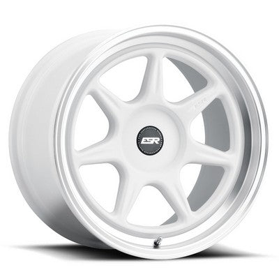 ESR Wheels CR7 Gloss White Machine Lip 18x10.5 +22 Custom 72.6mm