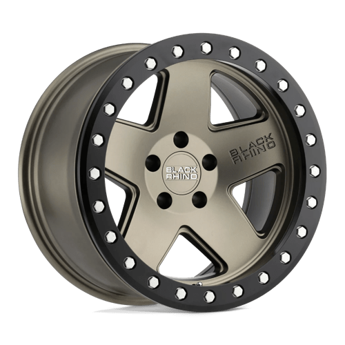 Black Rhino CRAWLER Matte Bronze W/ Black Ring 17x8.5 -32 5x127mm 71.5mm - WheelWiz
