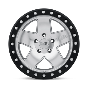 Black Rhino CRAWLER Silver W/ Mirror Face & Blk Rg 17x8.5 0 6x135mm 87.1mm - Wheelwiz
