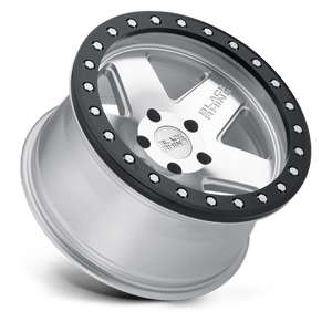 Black Rhino CRAWLER Silver W/ Mirror Face & Blk Rg 17x8.5 0 6x139.7mm 112.1mm - Wheelwiz
