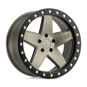 Black Rhino CRAWLER Matte Bronze W/ Black Ring 17x9.5 0 5x139.7mm 78.1mm - WheelWiz