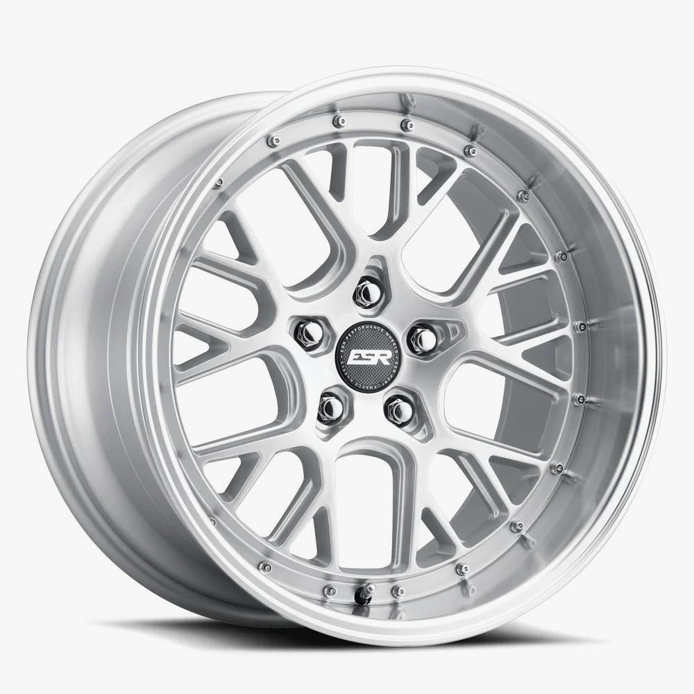 ESR CS11 Hyper Silver / Machined Lip 18x9.5 +35 5x120mm 72.6mm - Wheelwiz