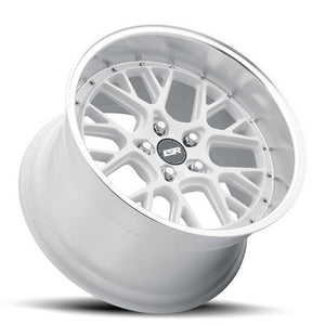 ESR Wheels CS11 GLOSS WHITE MACHINE LIP 18x9.5 +22 Custommm 72.6mm