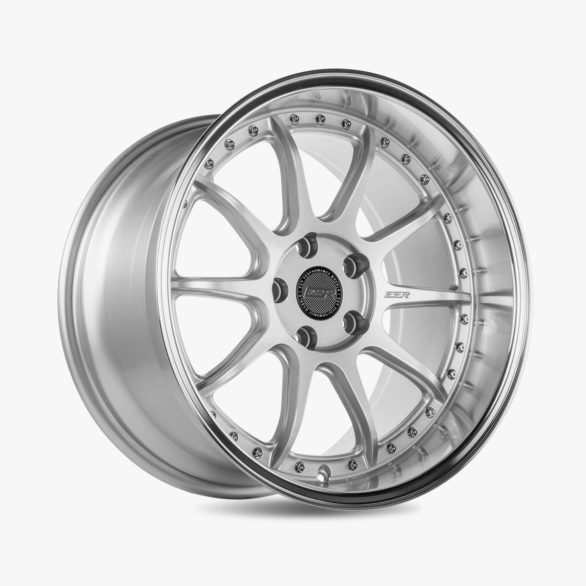 ESR Wheels CS12 Hyper Silver - Machined Lip 18x9.5 +35 5x112mm 66.6mm - Wheelwiz