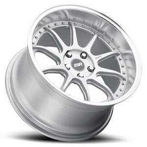 ESR Wheels CS12 HYPER SILVER MACHINE LIP 18x8.5 +35 5x114.3mm 72.6mm - Wheelwiz