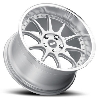 ESR Wheels CS12 HYPER SILVER MACHINE LIP 19x9.5 +22 5x114.3mm 72.6mm - Wheelwiz