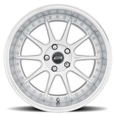 ESR Wheels CS12 HYPER SILVER MACHINE LIP 18x8.5 +35 5x114.3mm 72.6mm - Wheelwiz
