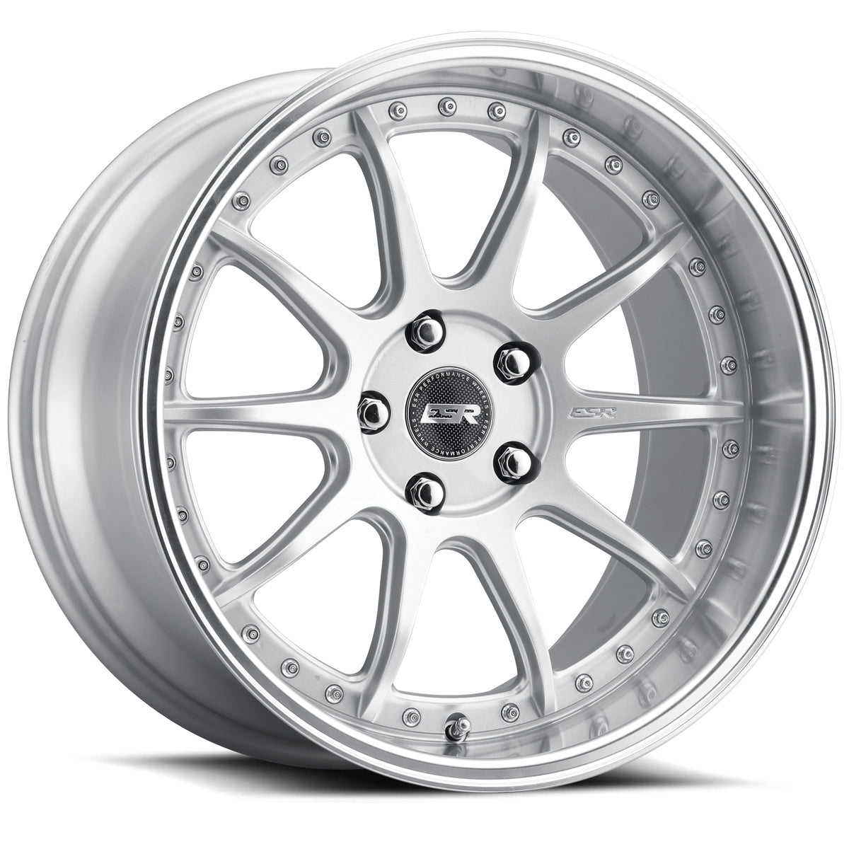ESR Wheels CS12 Hyper Silver - Machined Lip 19x8.5 +35 5x114.3mm 72.6mm - Wheelwiz