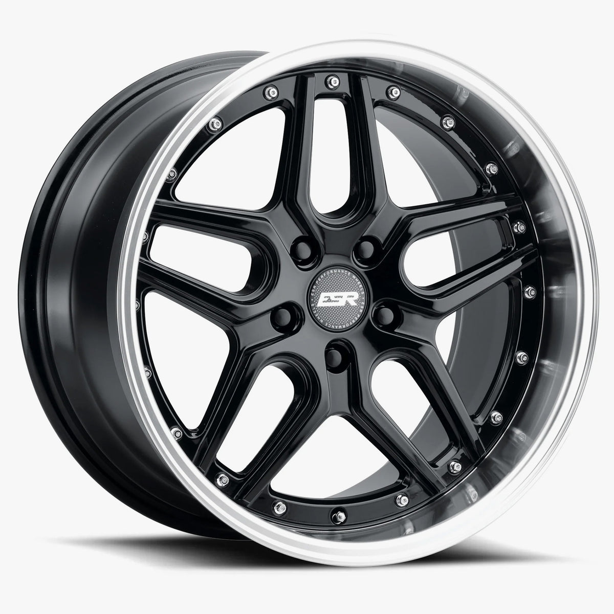 ESR Wheels CS15.2 GLOSS BLACK MACHINE LIP 18x9.5 +35 5x114.3mm 72.6mm - Wheelwiz