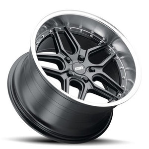 ESR Wheels CS15 GLOSS GRAPHITE MACHINE LIP 18x10.5 +22 5x120mm 72.6mm - Wheelwiz