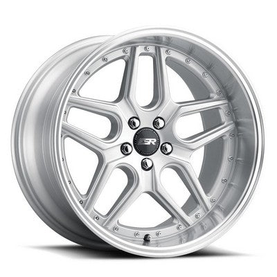 ESR Wheels CS15 Hyper Silver Machine Lip 19x9.5 +22 5x112mm 66.6mm
