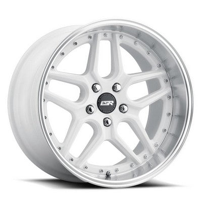 ESR Wheels CS15 Gloss White Machine Lip 19x9.5 +22 5x112mm 66.6mm