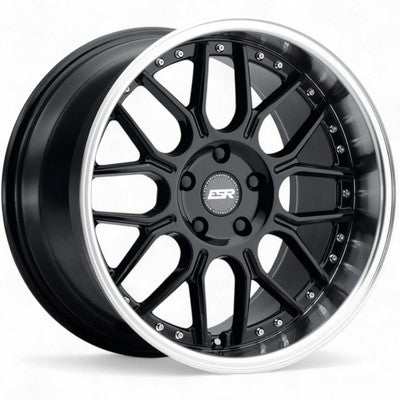 ESR Wheels CS18 GLOSS BLACK MACHINE LIP 19x8.5 +40 5x112mm 66.6mm