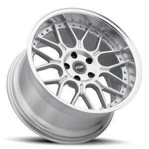 ESR Wheels CS18 HYPER SILVER MACHINE LIP 18x8.5 +40 5x112mm 66.6mm